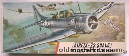 Airfix 1/72 Douglas SBD-3 or SBD-5 Dauntless Dive Bomber, 252 plastic model kit